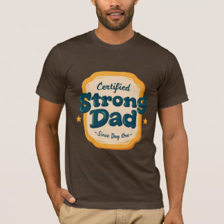 Camiseta Pai forte do dia de os pais