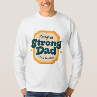 Camiseta Pai forte do dia de os pais