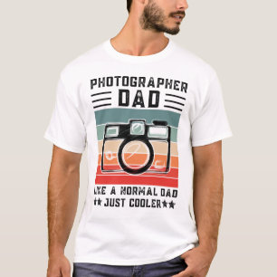 Camiseta Pai Fotógrafo Como Um Pai Normal Apenas Mais Frio