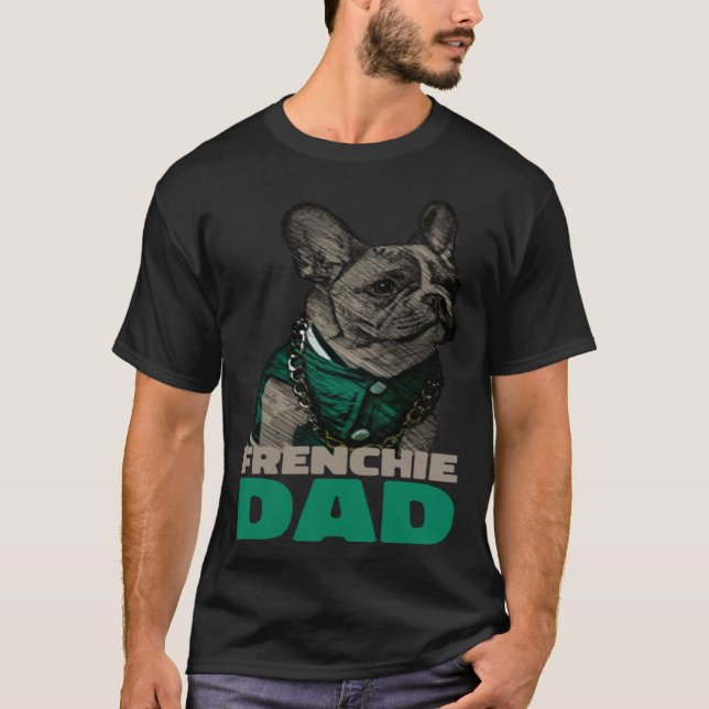 Camiseta Pai francês Bulldog Pai francês (Frente)