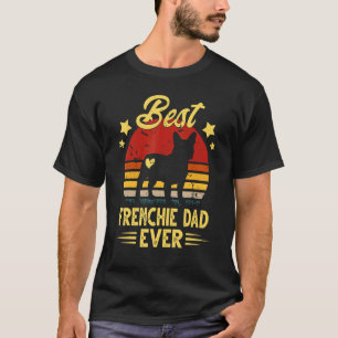 Camiseta Pai francês Vintage Frenchiea Proprietário do cach