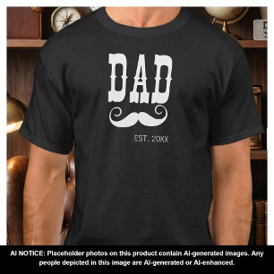 Camiseta Pai Fundou Bigode ano western vintage