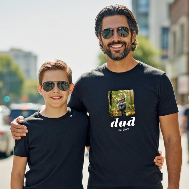 Camiseta Pai Fundou o Dia dos Pais com Foto (Criador carregado)