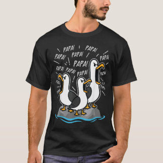 Camiseta Pai Gaivota Divertido Papai Gaivotas Dia dos Pais 