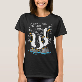 Camiseta Pai Gaivota Papai Gaivota Engraçado Dia dos Pais H