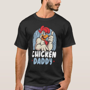 Camiseta Pai Galinha Fazendeiro Galinha Sussurro Fazenda An
