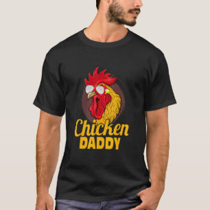 Camiseta Pai Galinha Fazendeiro Galo Galinha Pai