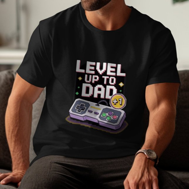 Camiseta Pai Gamer Divertido Neon Retrô Dia dos Pais (Criador carregado)