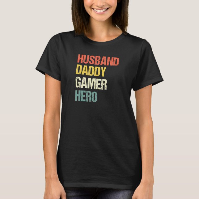 Camiseta Pai Gamer Hero Pop Padre Gaming D (Frente)