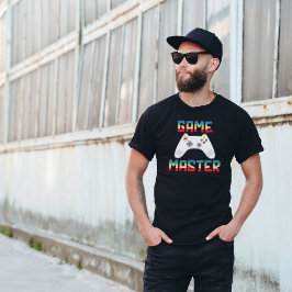 Camiseta Pai Gamer Mestre de Jogo Dia dos Pais Masculino Pr
