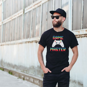Camiseta Pai Gamer Mestre de Jogo Dia dos Pais Masculino Pr