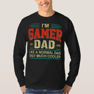 Camiseta Pai Gamer Piada Humor Jogos Cotação Vintage Fa