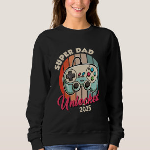 Camiseta Pai Gamer SUPER DESBLOQUEADO 2025, Pai engraçado V