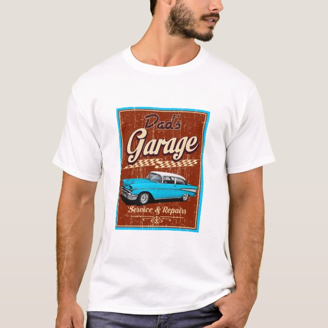 Camiseta Pai Garage Blue 57 Classic (Frente)
