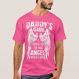 Camiseta Pai Garota Que Eu Costumava Ser Sua Asas De Anjo (