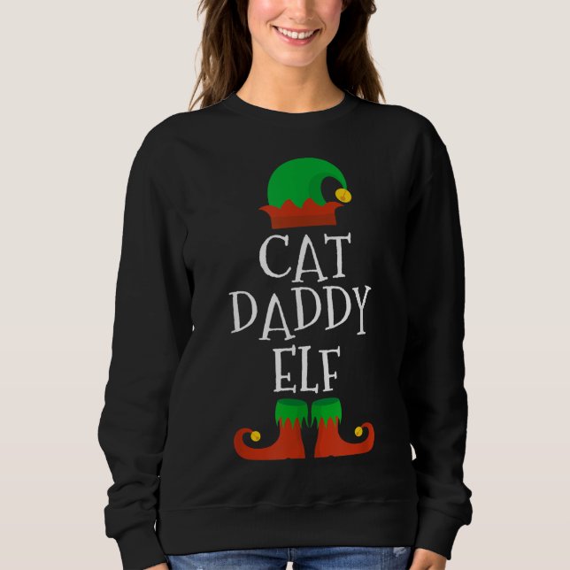 Camiseta Pai Gato Elf Natal Coincríveis Família Paja (Frente)