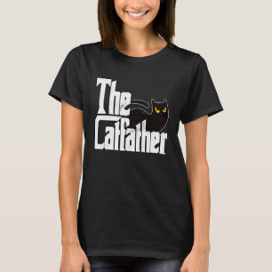 Camiseta Pai Gato O Gato Pai Gato Preto Louco Pai do Gatinh