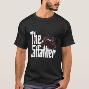 Camiseta Pai Gato O Gato Pai Louco Pai Gato Preto Gatinho