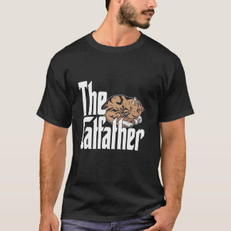 Camiseta Pai Gato O Padrinho do Gato Fofo Gato Pai Kit