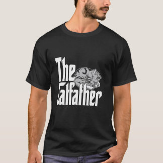 Camiseta Pai Gato O Padrinho do Gato Fofo Pai Gato Adormeci