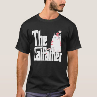 Camiseta Pai Gato O Padrinho do Gato Louco Entediado Pai Ga