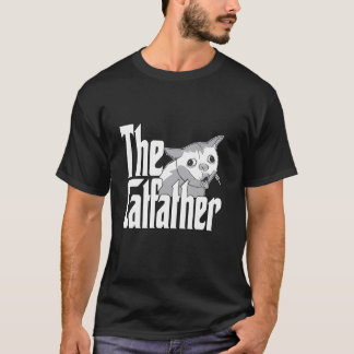 Camiseta Pai Gato O Padrinho do Gato Meme Bonito Pai do Gat