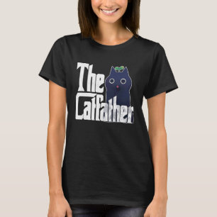 Camiseta Pai Gato O Padrinho do Gato Pai do Gato Louco Pai