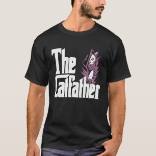 Camiseta Pai Gato O Padrinho do Gato Pai do Gato Louco Pai 
