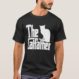 Camiseta Pai Gato O Padrinho do Gato Pai do Gato Louco Pai
