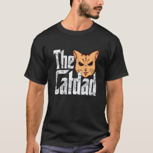 Camiseta Pai Gato O Padrinho do Gato Pai do Gato Louco Pai 