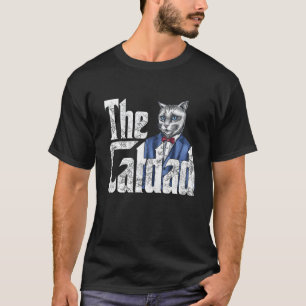 Camiseta Pai Gato O Padrinho do Gato Pai do Gato Louco Pai