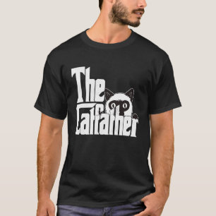Camiseta Pai Gato O Padrinho do Gato Pai do Gato Louco Papa