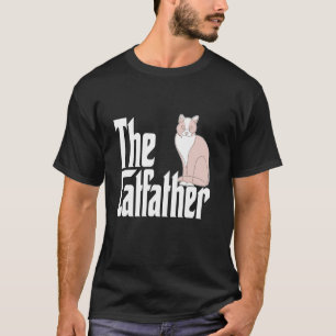 Camiseta Pai Gato O Padrinho do Gato Pai Gato Fofo Papai Ga