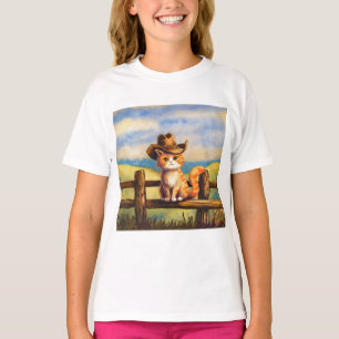 Camiseta Pai Gato Pintado com Aquarela