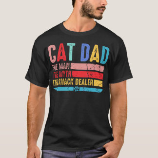 Camiseta Pai Gato Vintage Homem-Mito Vendedor de Lanche Dia