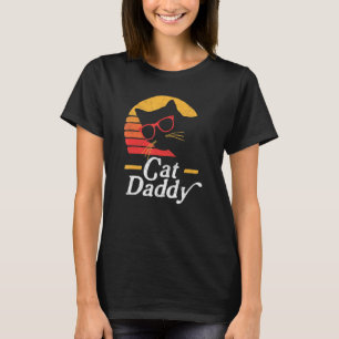 Camiseta Pai Gato Vintage Oitava Estilo Vidro Hipster Gato