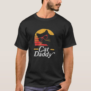 Camiseta Pai Gato Vintage Oitava Estilo Vidro Hipster Gato