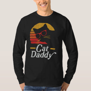 Camiseta Pai Gato Vintage Oitava Estilo Vidro Hipster Gato