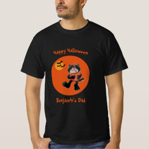 Camiseta Pai: Gatos de Lua Negra, Custa, Halloween