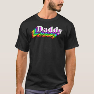 Camiseta Pai Gay Retorna Lgbt Arco-Íris Lgbtq Prid