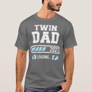 Camiseta Pai gêmeo 2022 carregamento para anúncio de gravid