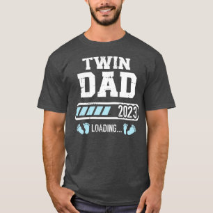 Camiseta Pai gêmeo 2023 carregamento para anúncio de gravid