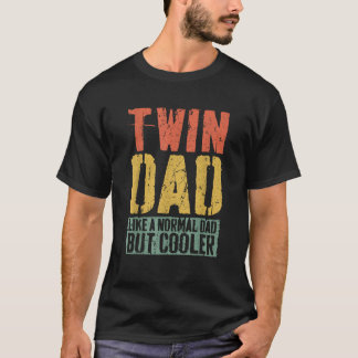 Camiseta Pai Gêmeo Pai do Dia dos Pais de Gêmeos Pequeno Pr