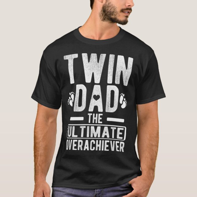 Camiseta Pai Gêmeo Último Superaquedista Padre Gêmeo (Frente)