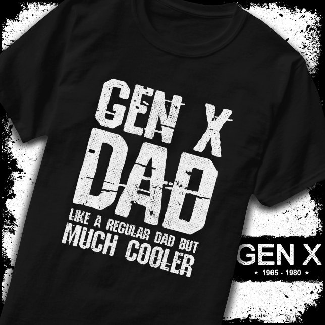 Camiseta Pai Geração X Gen Xer Pai 60s 70s Pai 80s Gen X (Criador carregado)