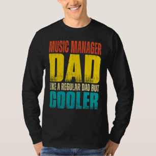 Camiseta Pai Gerente de Música Masculino Como um Pai Regu