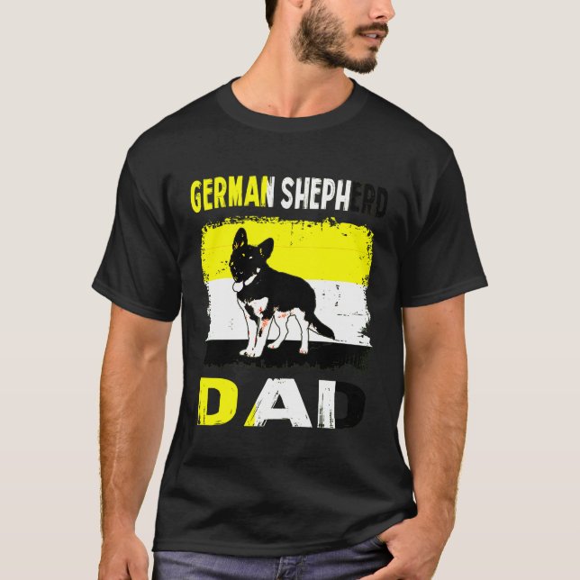 Camiseta Pai german shepherd (Frente)
