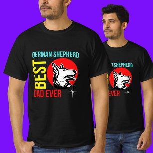 Camiseta Pai german shepherd, Pai Cachorro