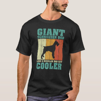 Camiseta Pai Giant Schnauzer Mens Vintage Como Um Da Normal
