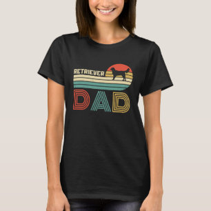 Camiseta Pai Golden Retriever Cachorro Vintage Retro